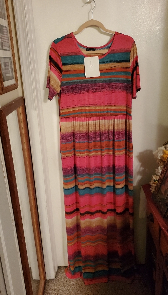 Short Sleeve Maxi Dress